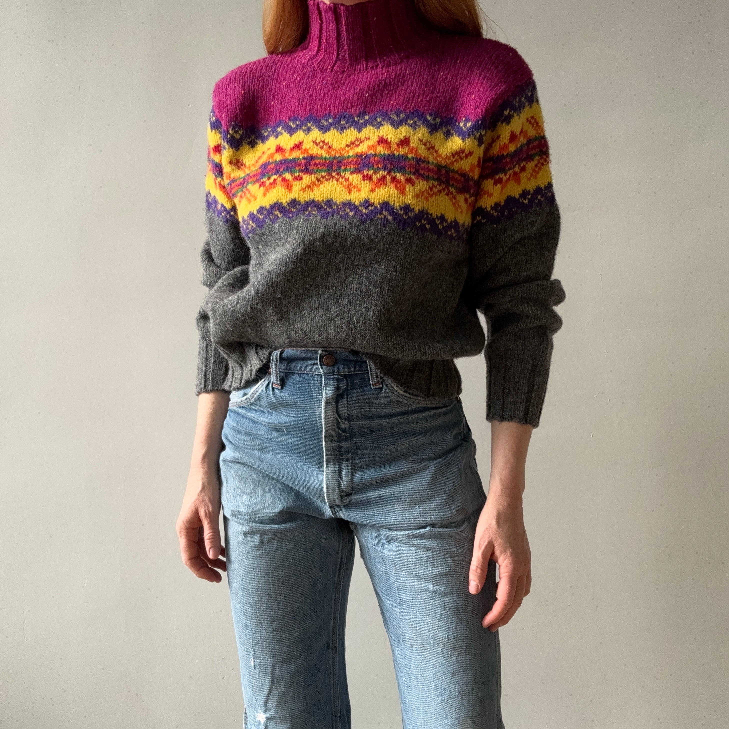 1990s Limited Mock Neck Winter Sweater - Wool, but not itchy