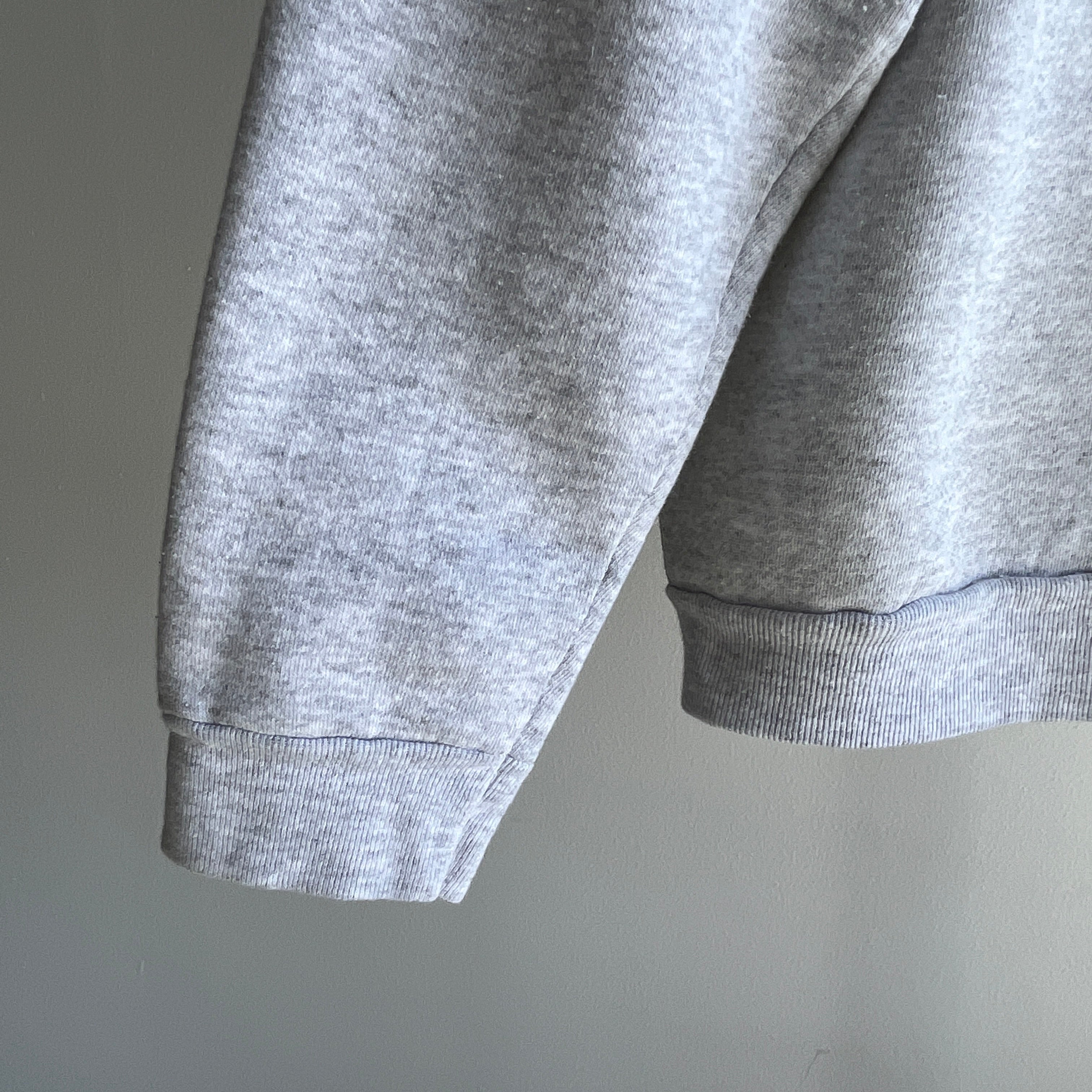 1990s Structured Light Gray Raglan by Tultex