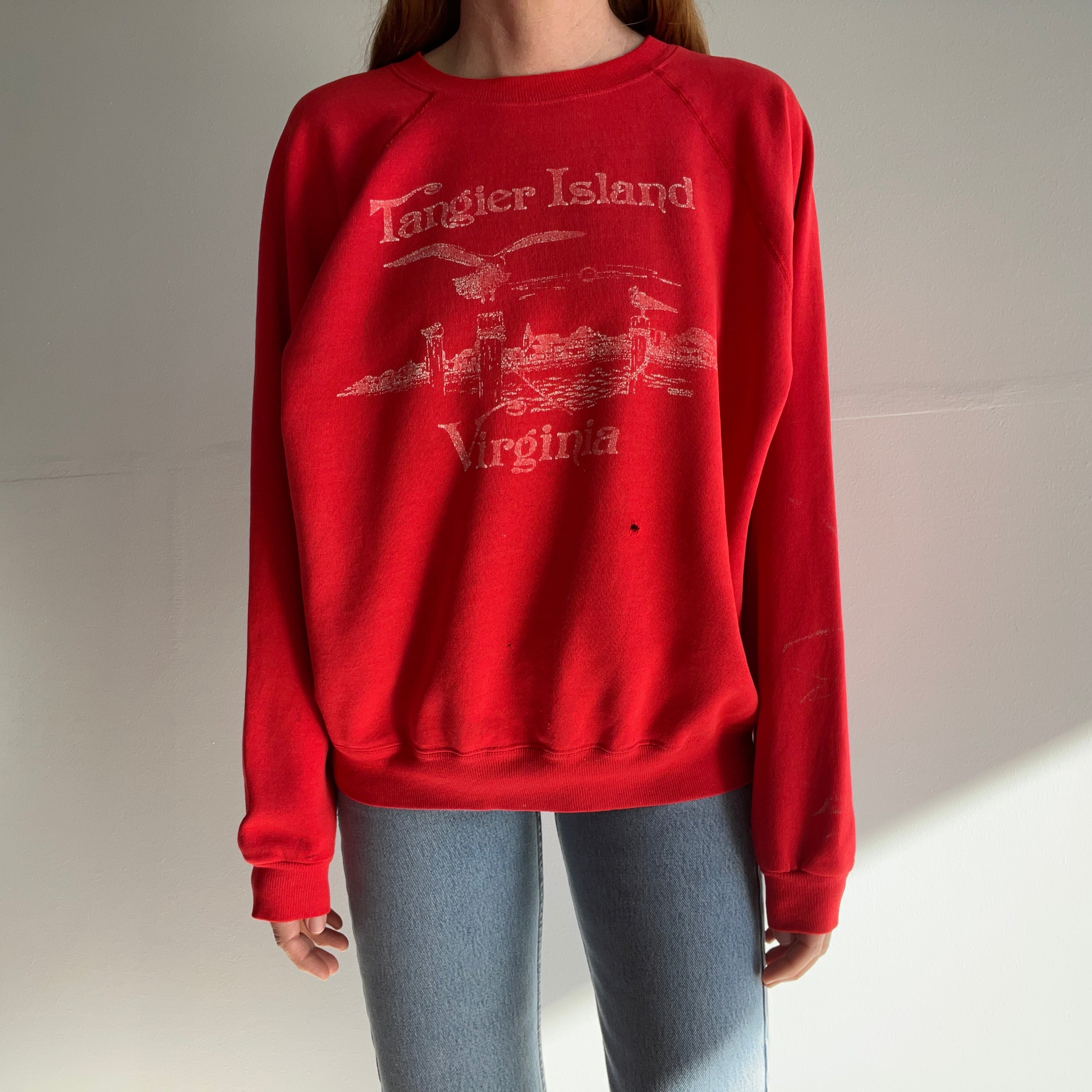 1980s Tangier Island, Virginia Worn Out Sweatshirt