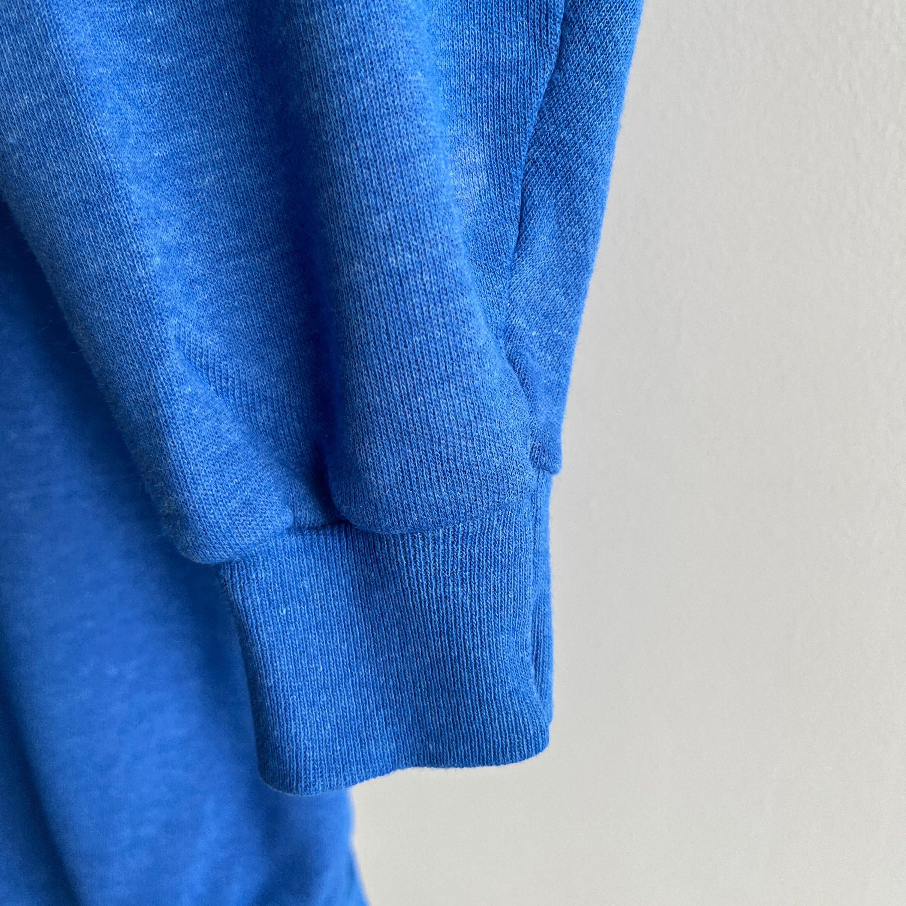 1980s Above Average Blue Jay Blue Raglan Sweatshirt