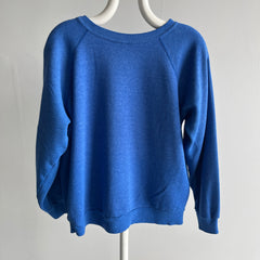 1980s Above Average Blue Jay Blue Raglan Sweatshirt