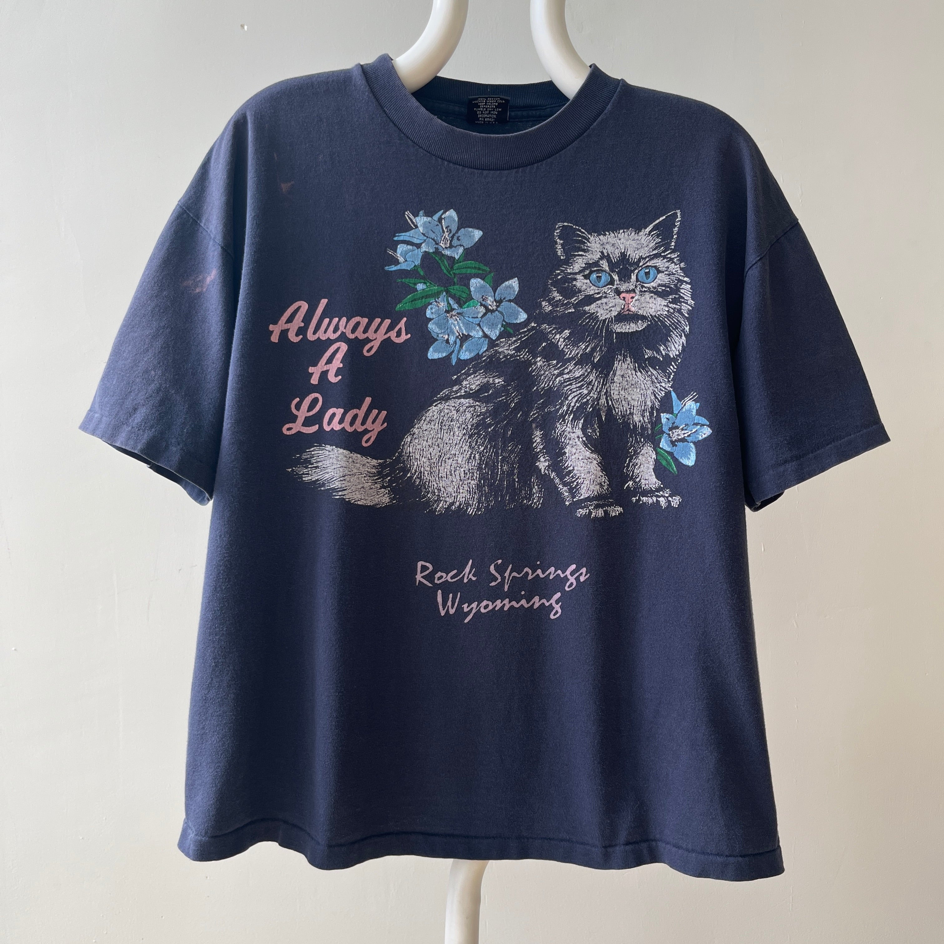 1980s/90s Always A Lady Cat T Shirt = !!!!!!!