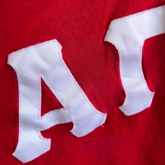 1990s Alpha Gamma Delta Slightly Cropped Football Shirt