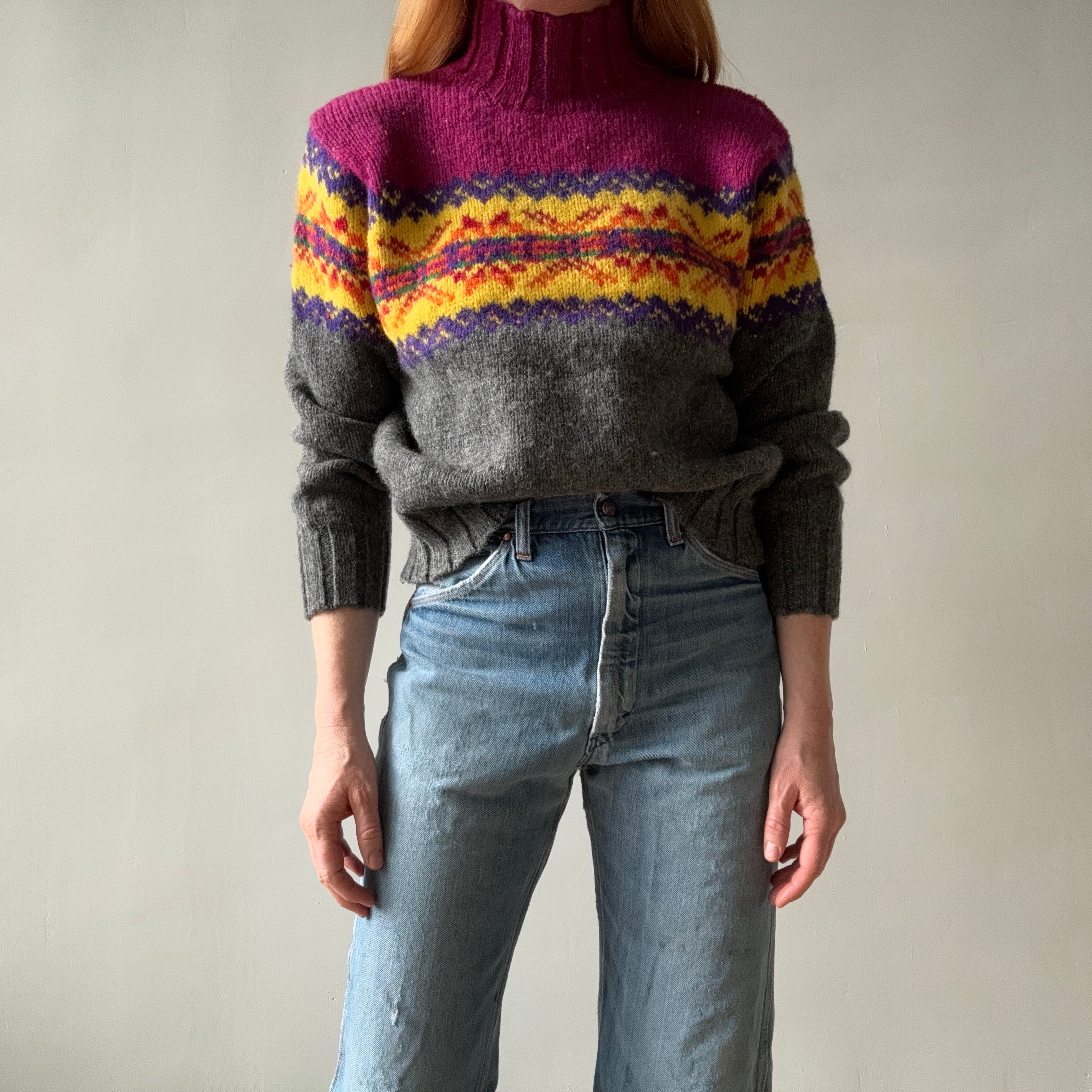 1990s Limited Mock Neck Winter Sweater - Wool, but not itchy