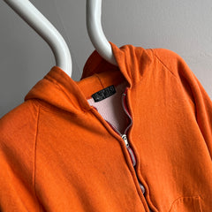 1970s Orange Insulated Staine Hoodie