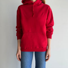 1980s Cardinal Red Pullover Hoodie by Jerzees