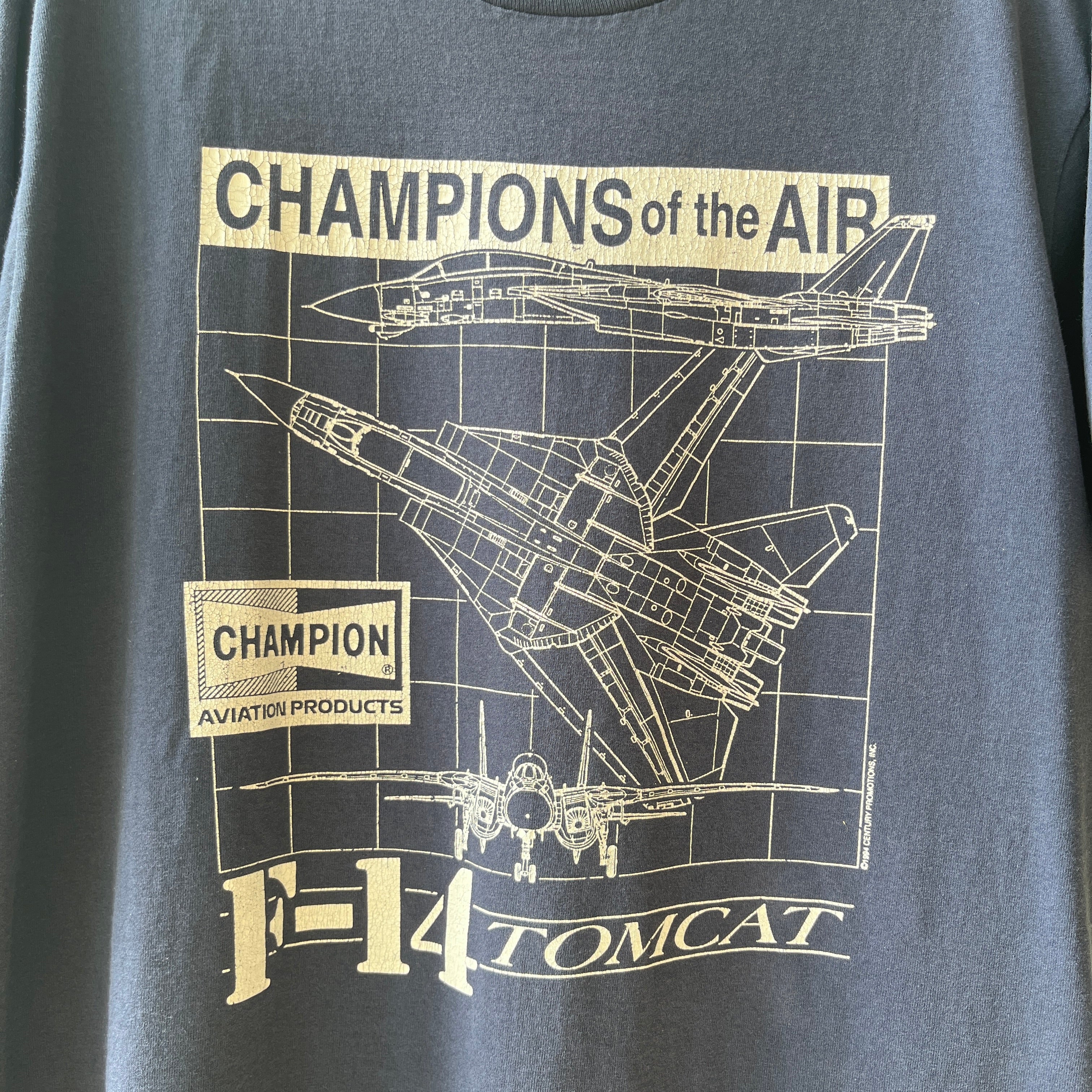 1980s/90s Champions Of The Air F-14 Tomcat T Shirt