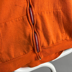 1970s Orange Insulated Staine Hoodie