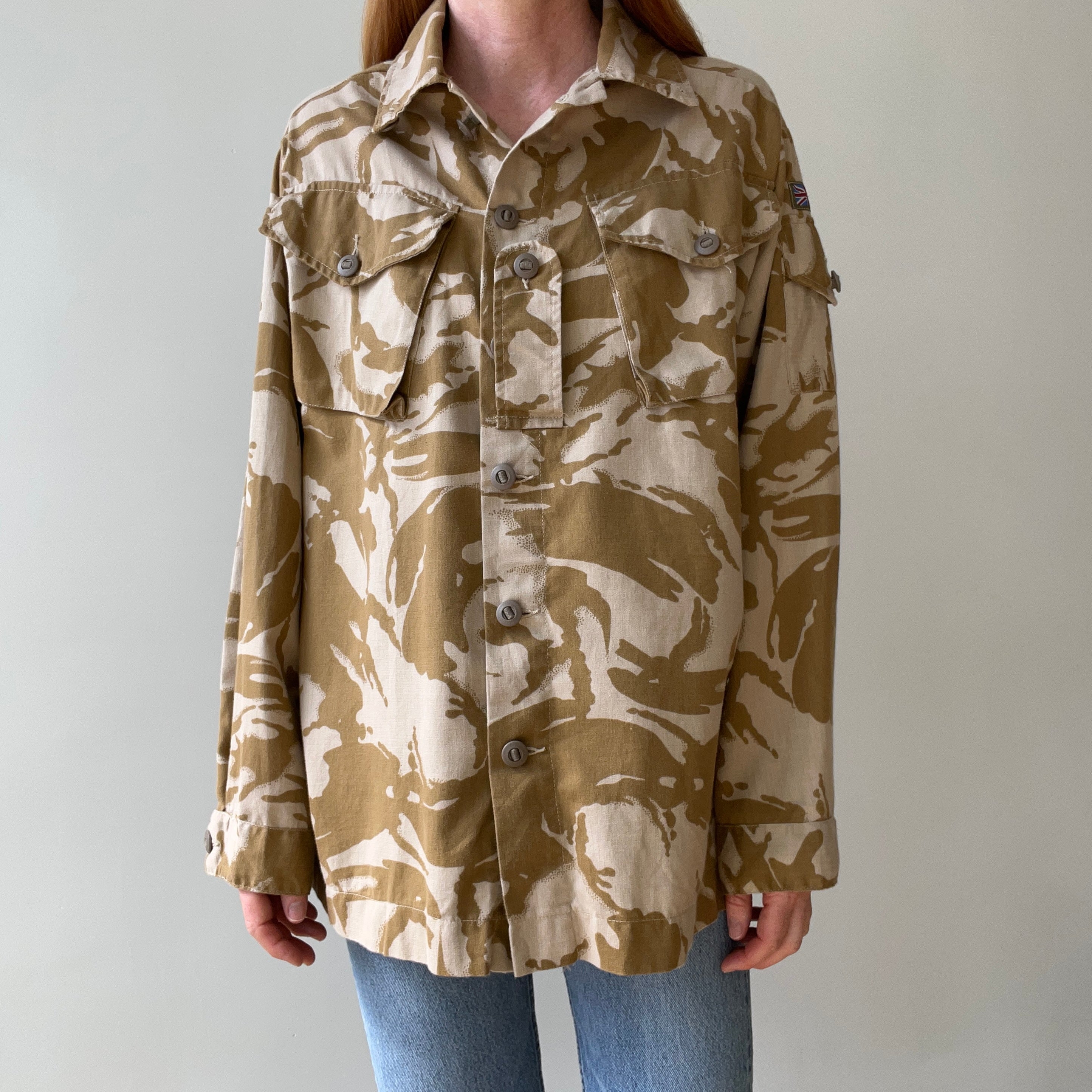 1999 Tan And Brown Camo British Military Jacket/Shirt