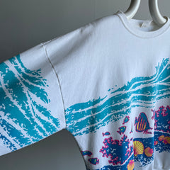 1980s Super Duper Rad Wrap Around Beach Sweatshirt