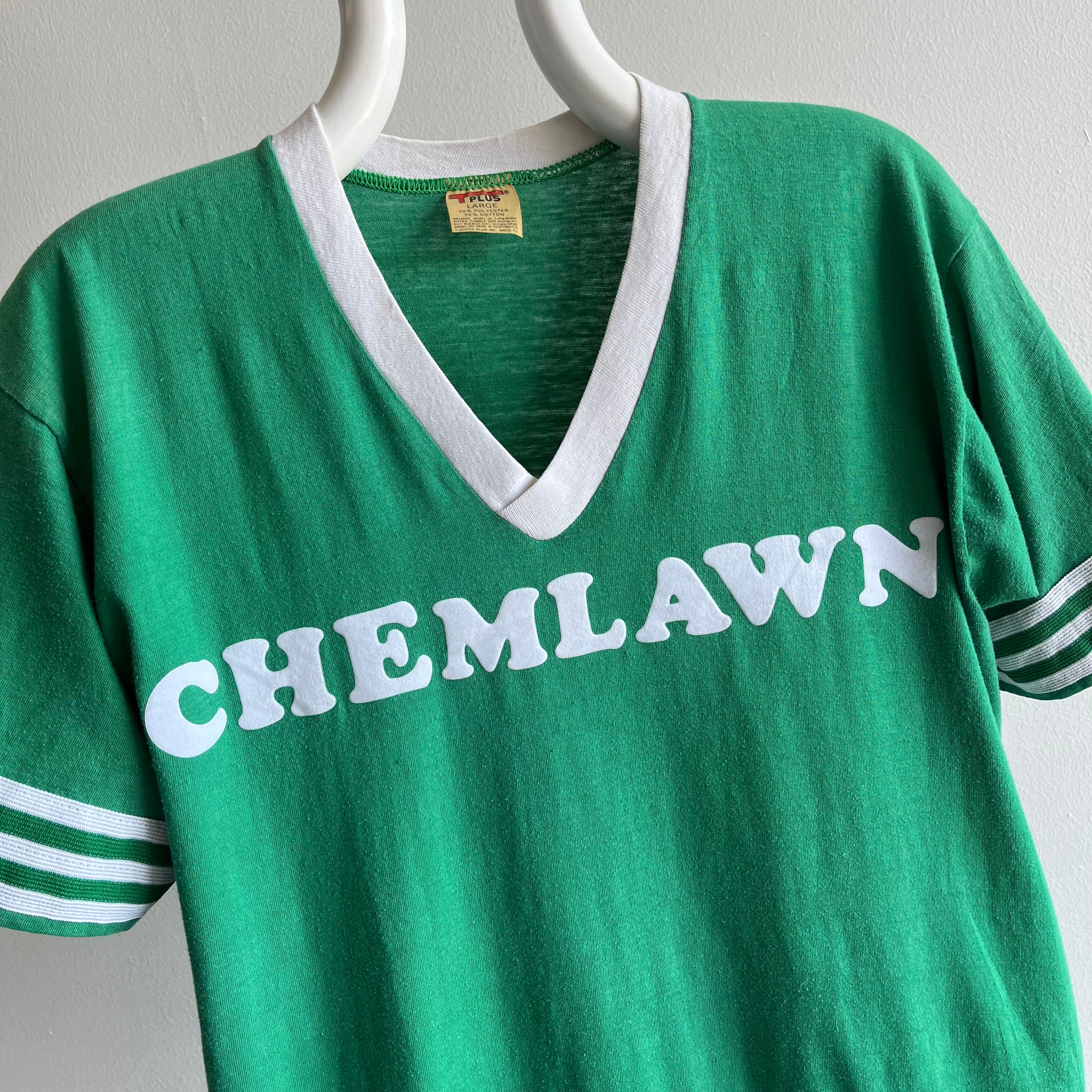 1970s Chemlawn DIY V-Neck - WOW