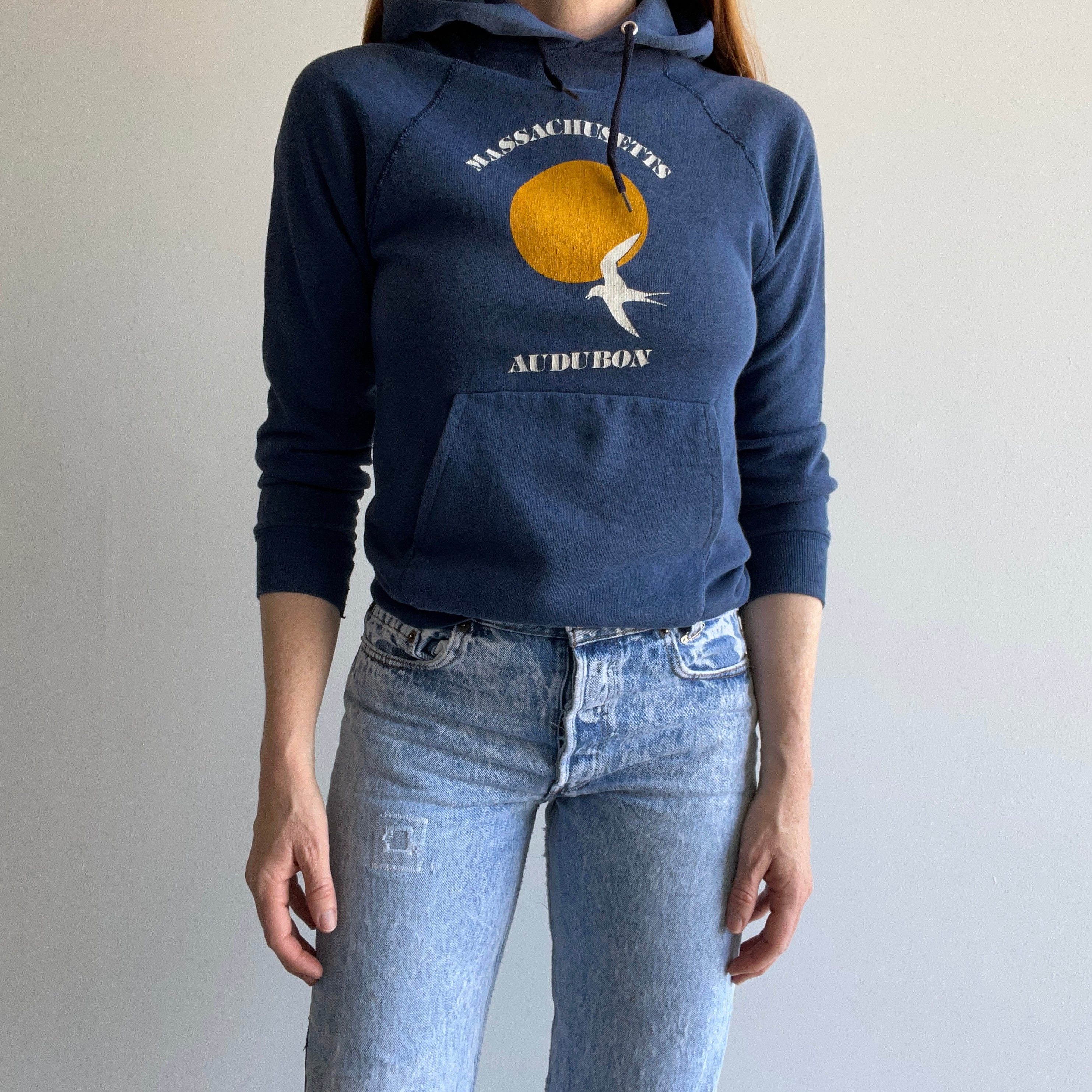 1980s Massachusetts Audubon Pullover Hoodie