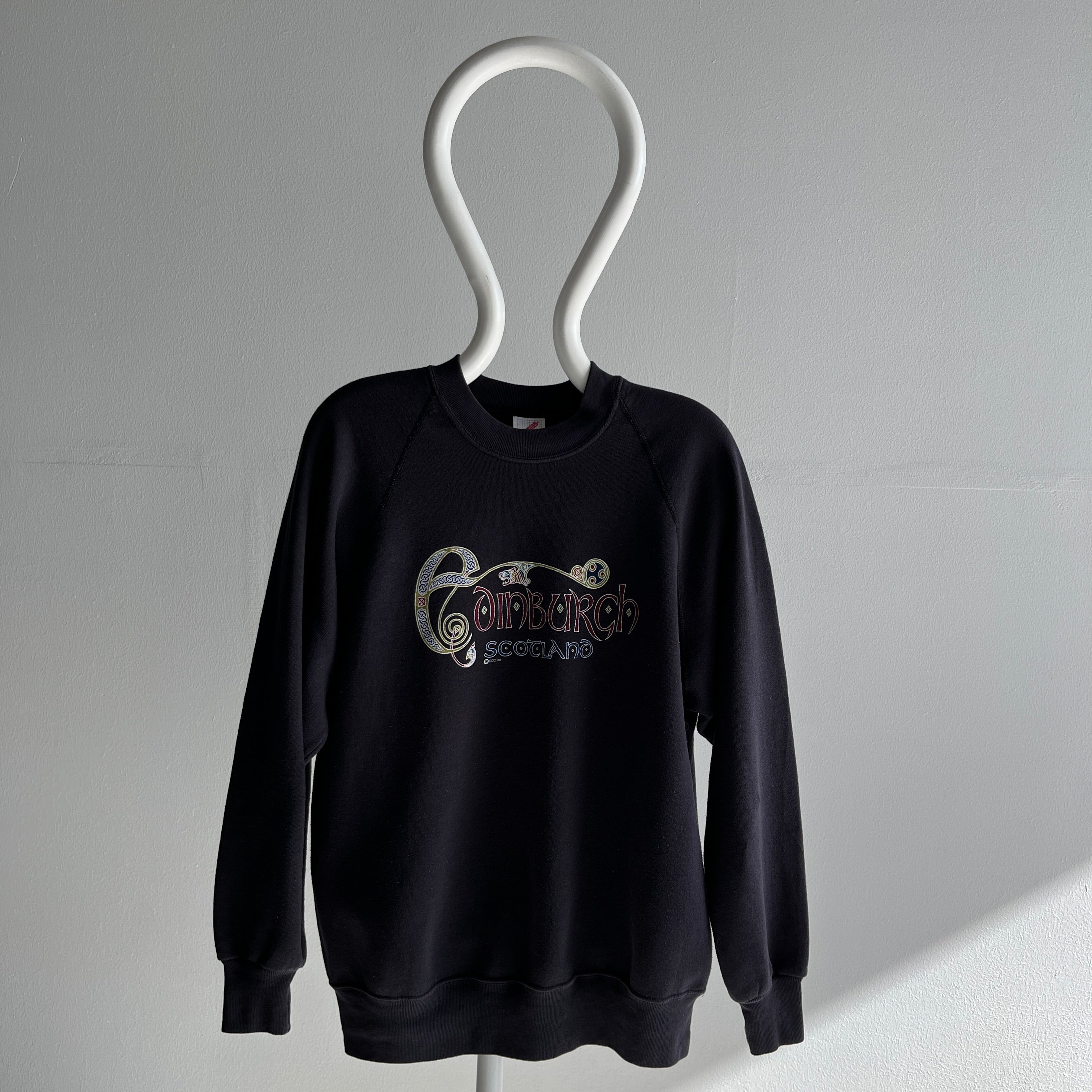 1980s Edinburgh, Scotland Sweatshirt Made in USA