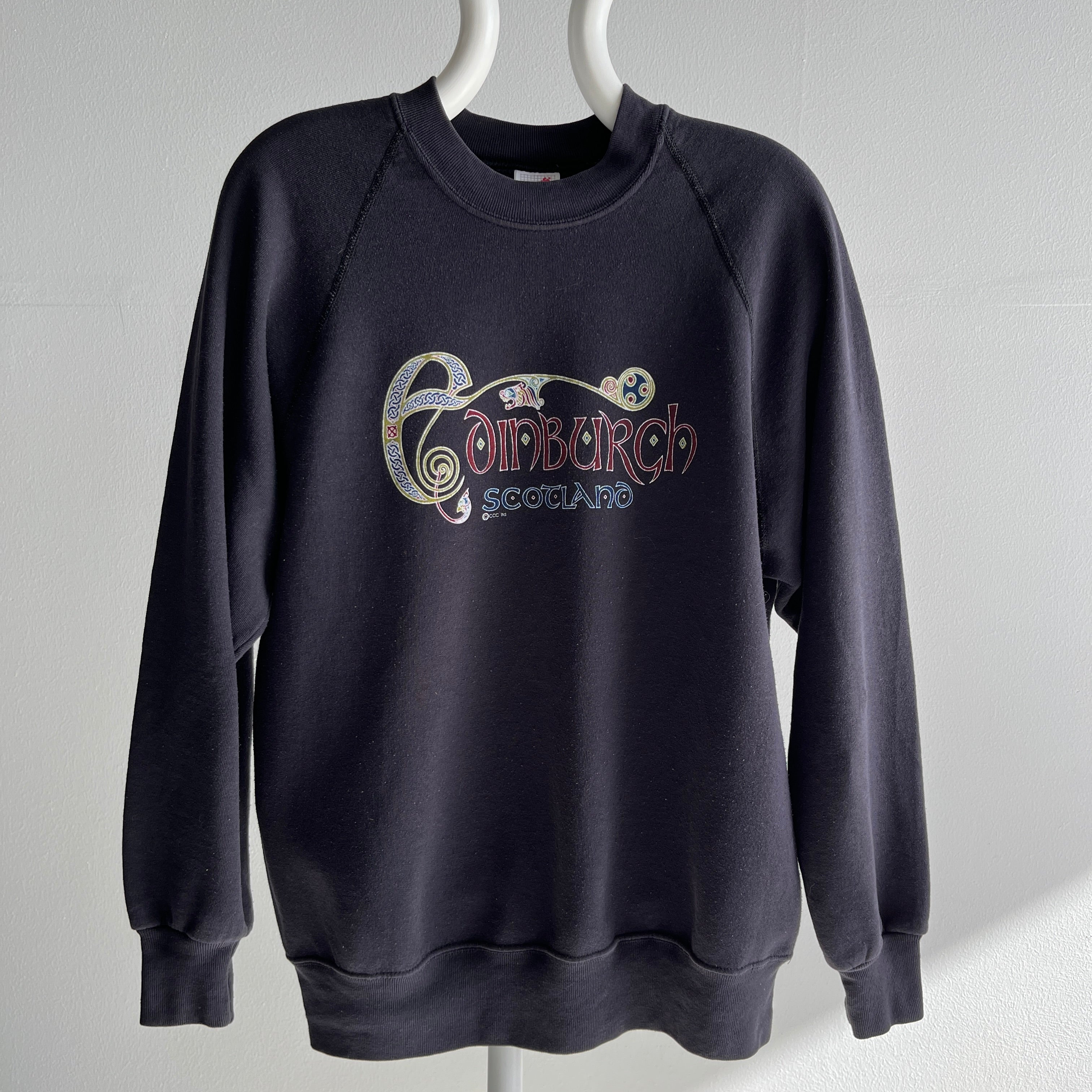 1980s Edinburgh, Scotland Sweatshirt Made in USA