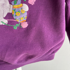 1980s Cats and Yarn and Flowers and Bows Sweatshirt