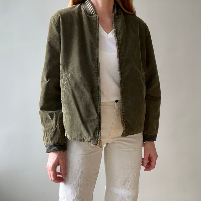 1960s/70s Olive Green Corduroy Reversible Jacket
