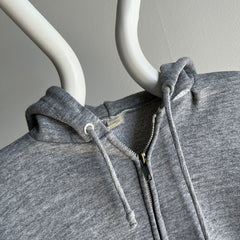 1970s The Worn Out Gray Zip Up Hoodie of *Your* Dreams Sweatshirt