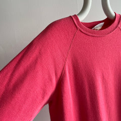1980s Bubblegum Pink Sweatshirt Dress by Bassett Walker