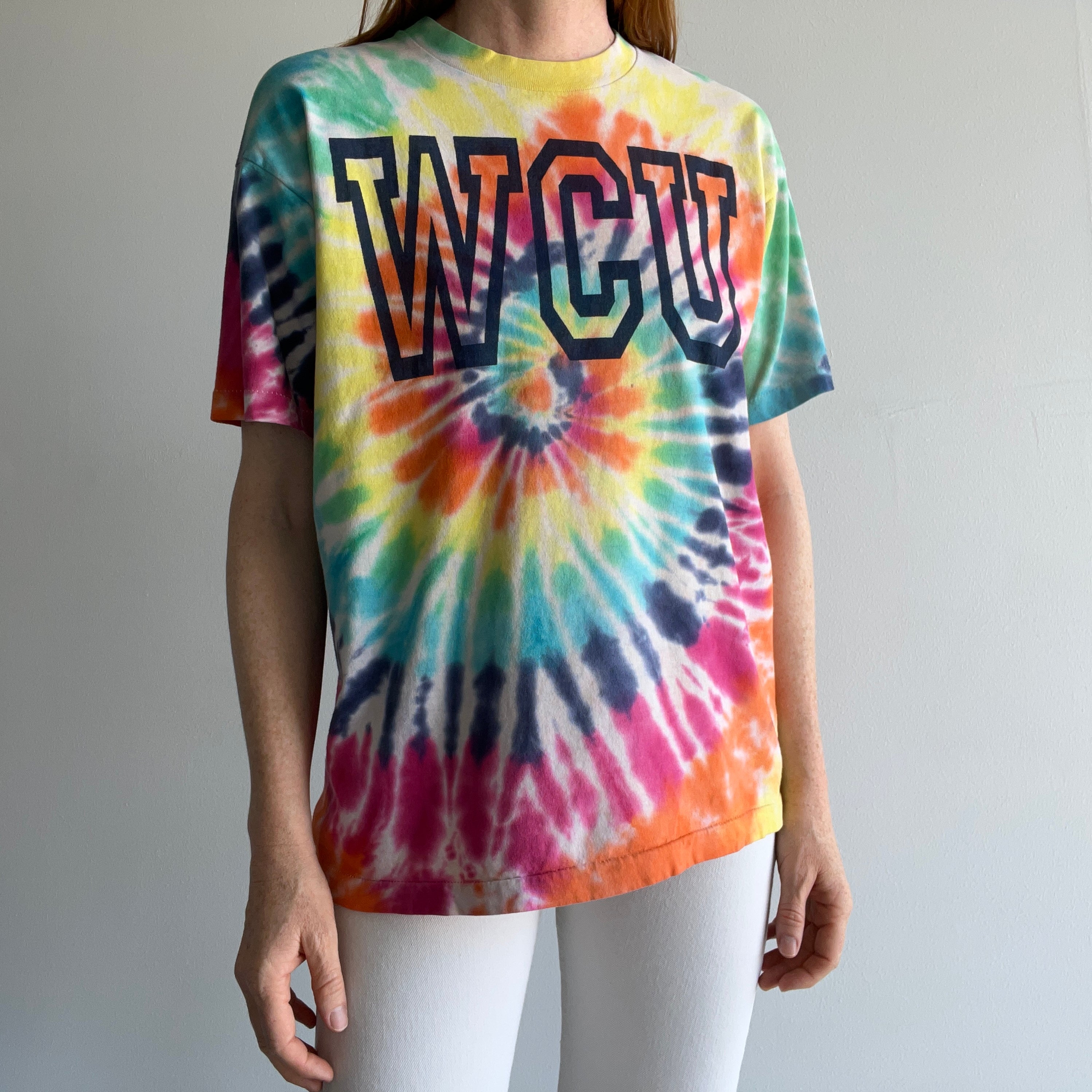 1980/90s WCU Western Carolina University Tie Dye T-Shirt