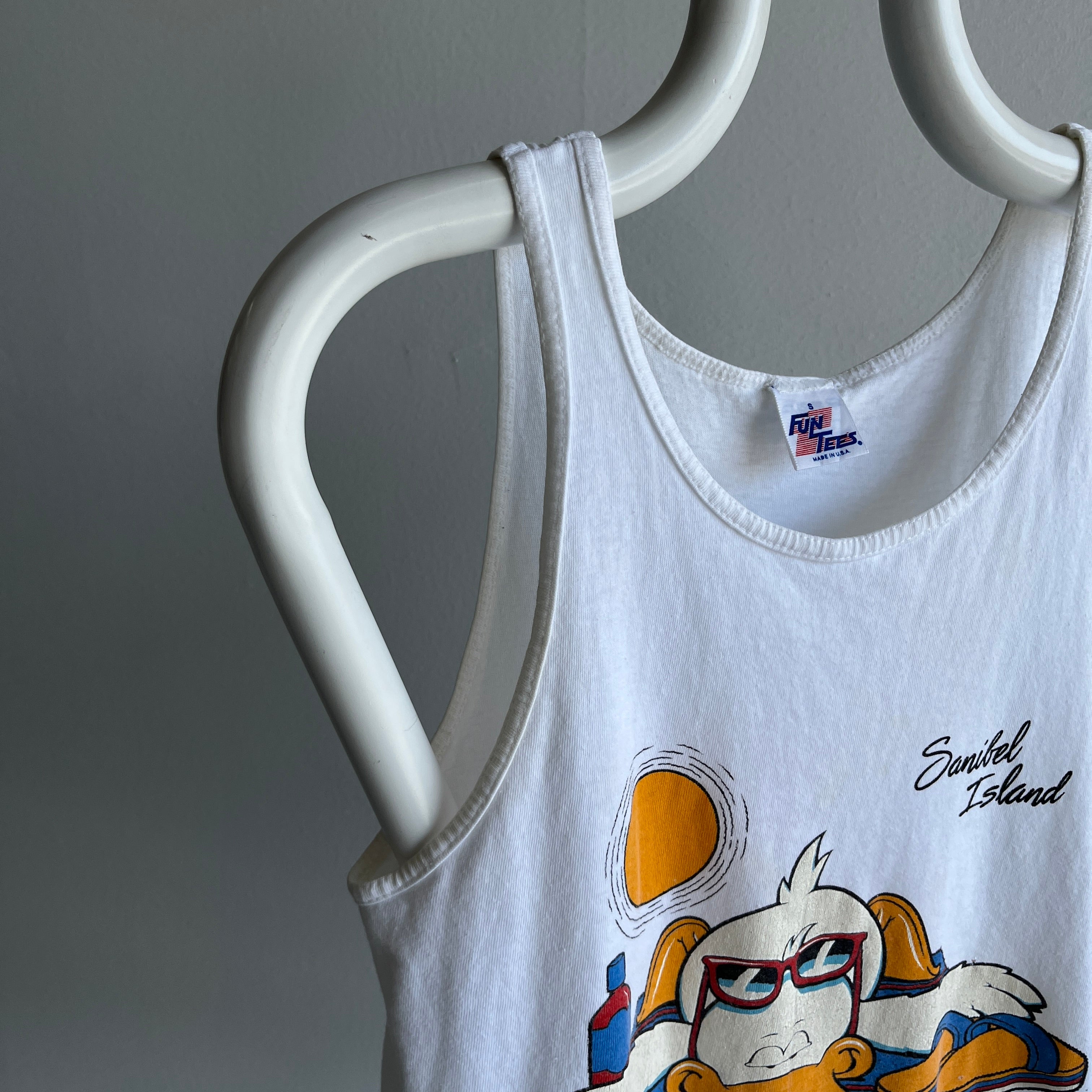 1986 Sanibel Island Sun Your Buns (Check out The Back Side) Tank Top