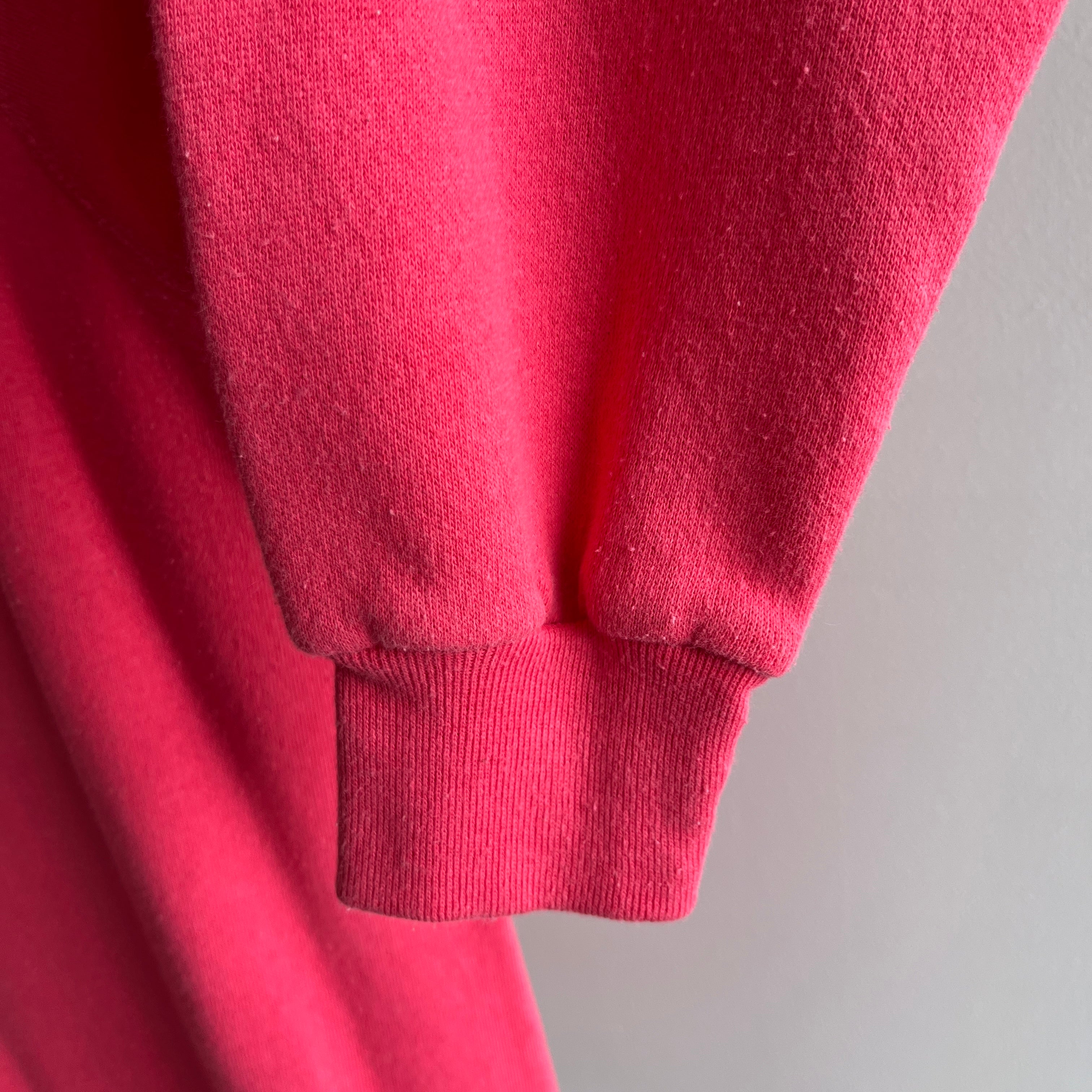 1980s Bubblegum Pink Sweatshirt Dress by Bassett Walker