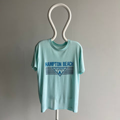 1980s Hampton Beach, New Hampshire Thinned Out 50/50 Tourist T-Shirt