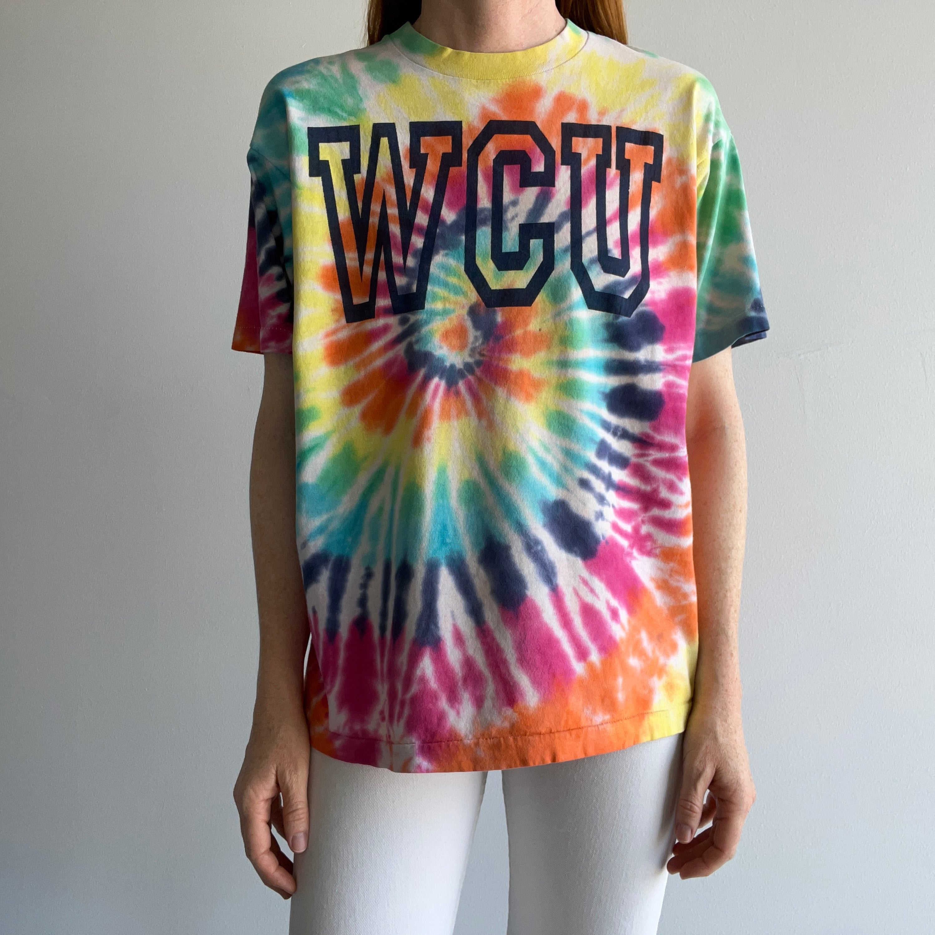 1980/90s WCU Western Carolina University Tie Dye T-Shirt