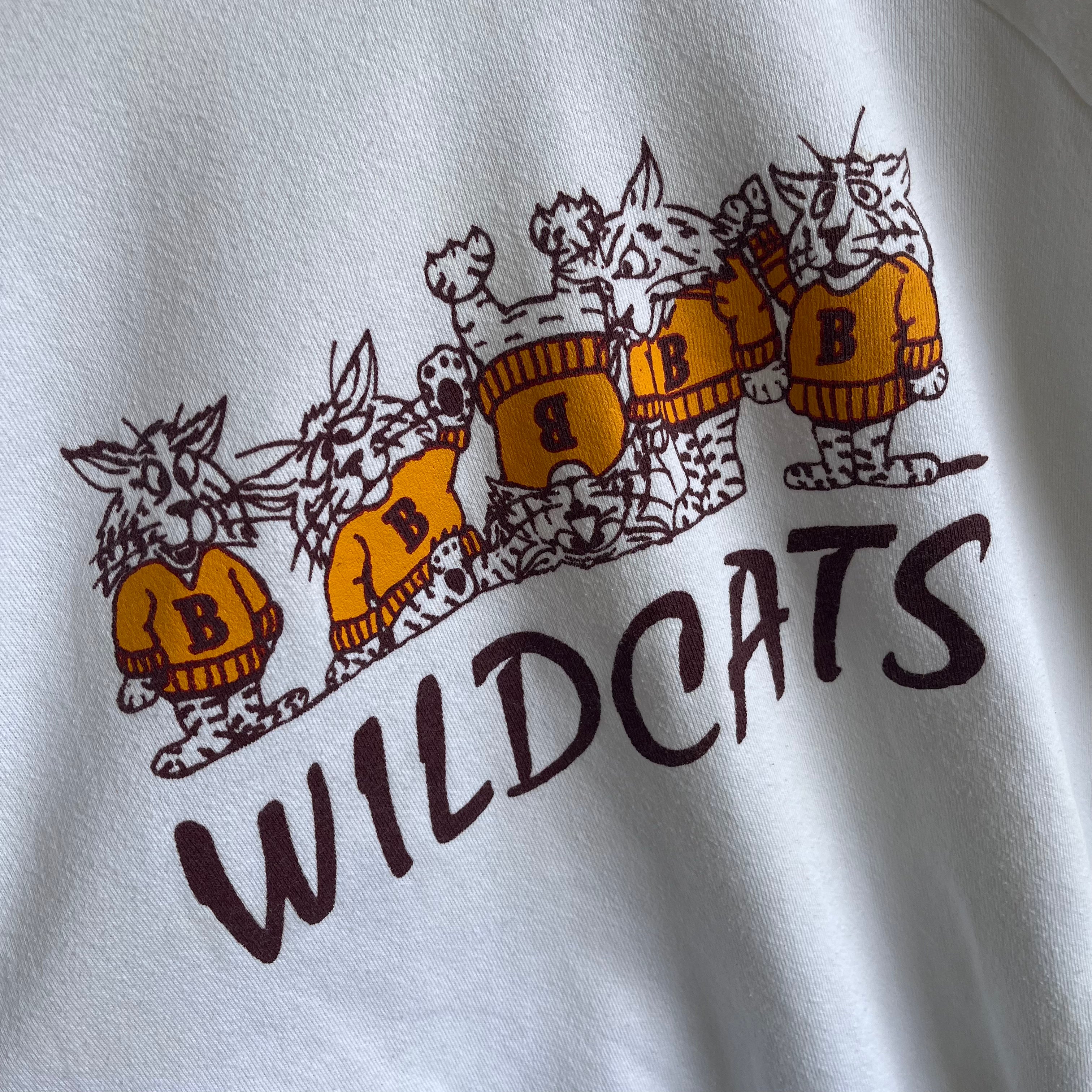 1970s Wildcats Rolled Neck Sweatshirt