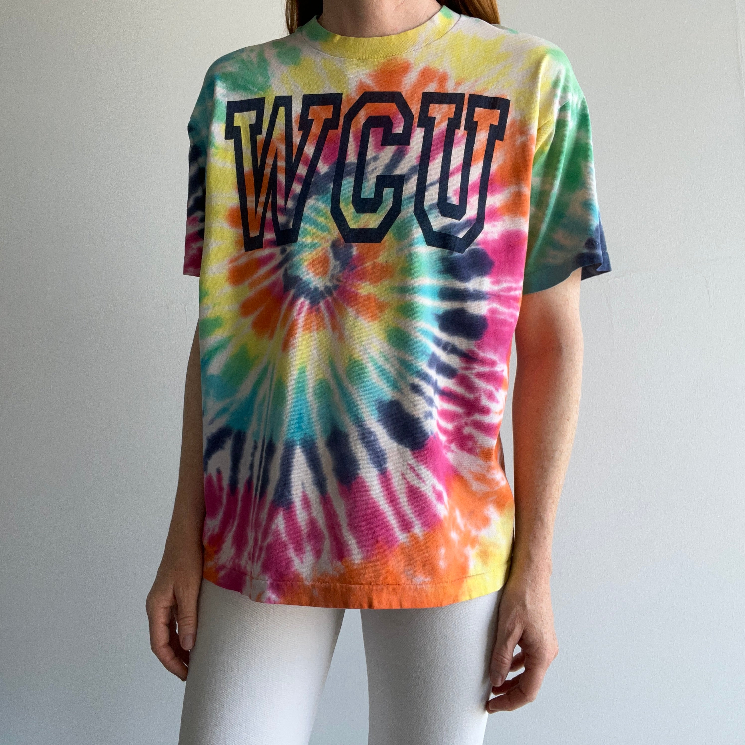 1980/90s WCU Western Carolina University Tie Dye T-Shirt