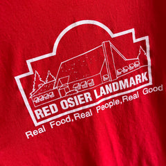 1980s Red Osier Landmark - Real Food, Real People, Real Good - T-Shirt