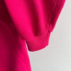 1980s Fuschia Pink Relaxed Fit Raglan