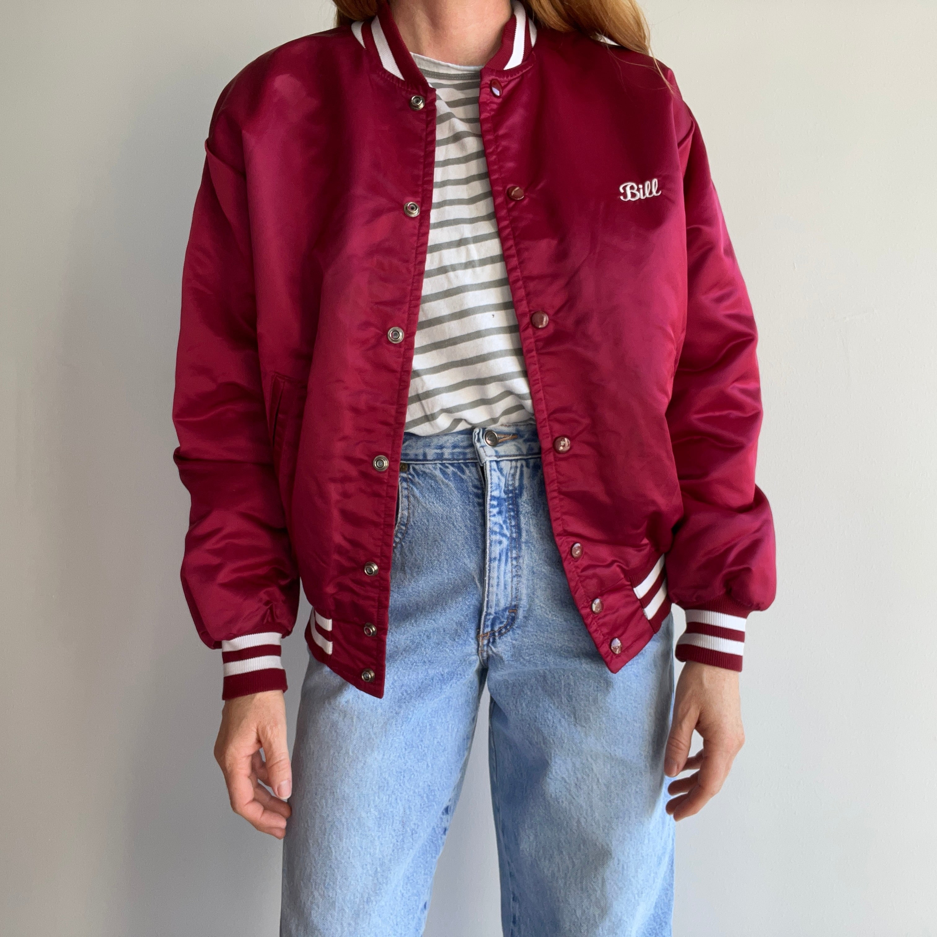 Nylon best sale baseball jacket