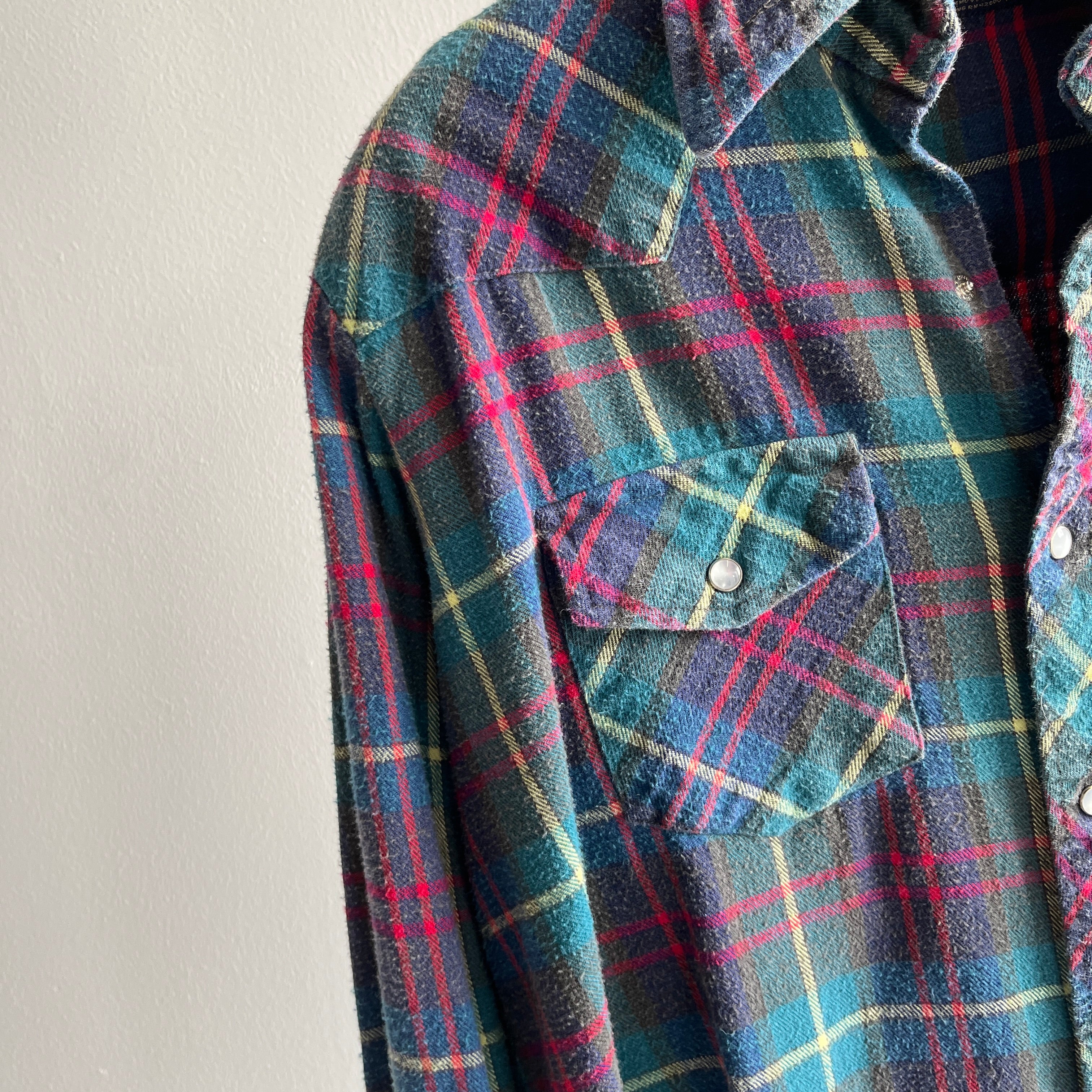 1980s Lariat Cotton Cowboy Flannel - So Cool!