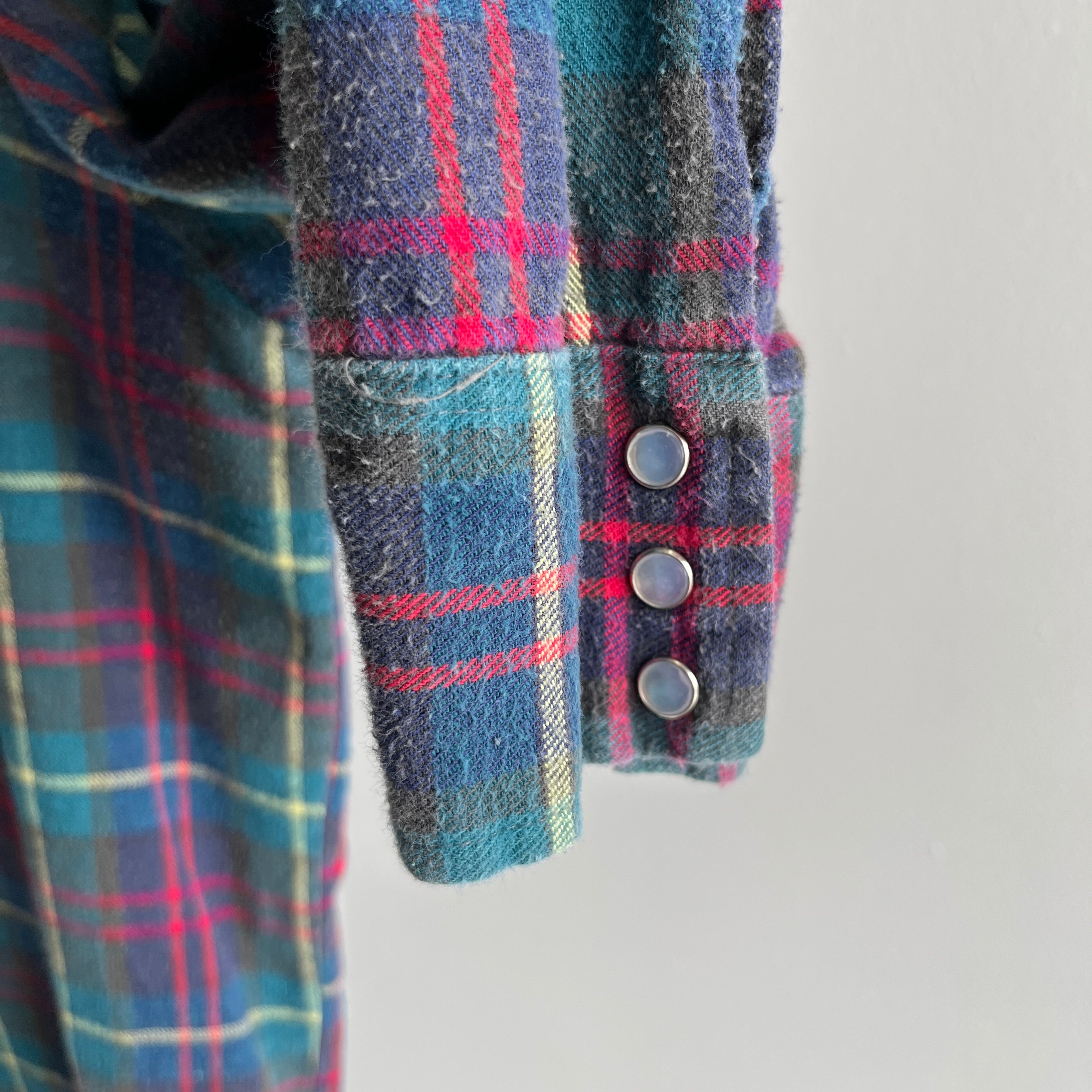 1980s Lariat Cotton Cowboy Flannel - So Cool!