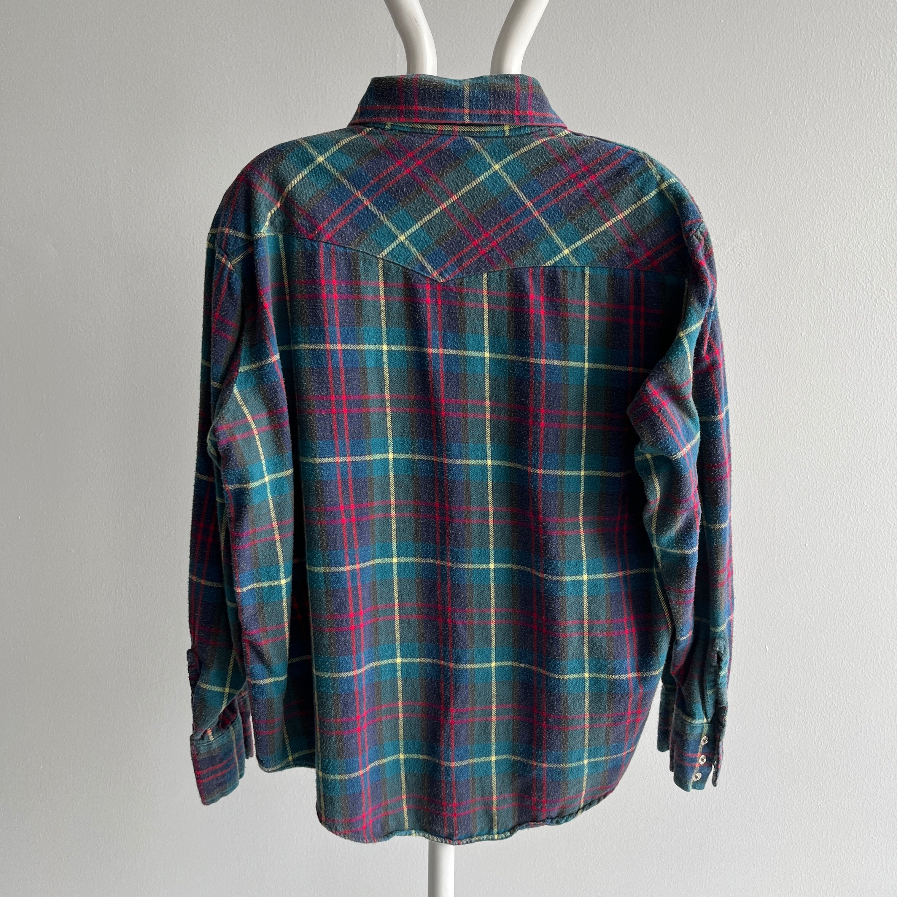 1980s Lariat Cotton Cowboy Flannel - So Cool!