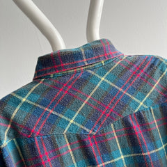 1980s Lariat Cotton Cowboy Flannel - So Cool!