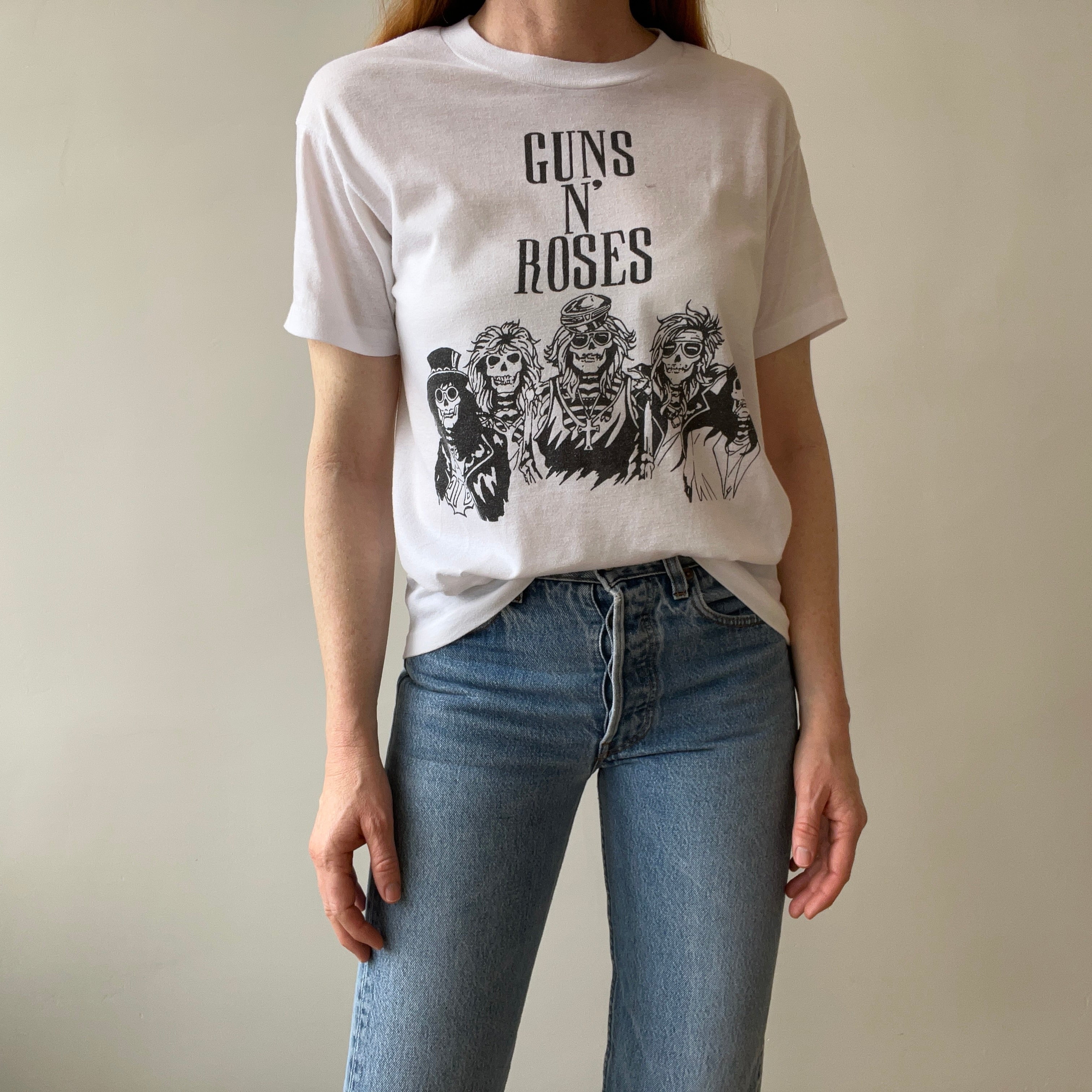 1980s Guns N Roses Front and Back T-Shirt by Screen Stars