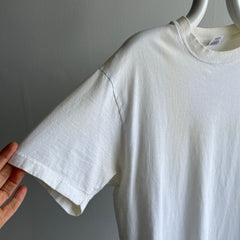 2000s Blank White Aged To Ecru T-Shirt
