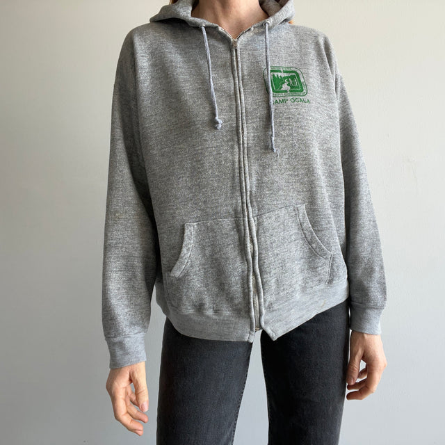 1970s Camp Ocala Young Adult Conservation Corps Zip Up Hoodie