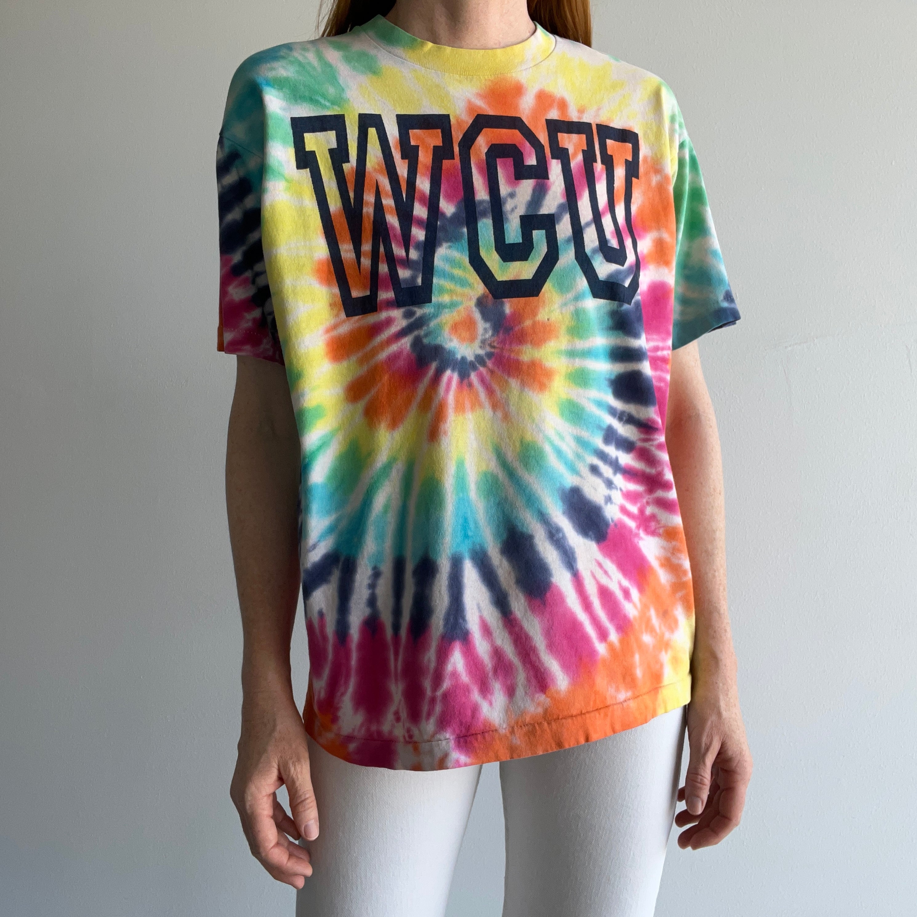 1980/90s WCU Western Carolina University Tie Dye T-Shirt