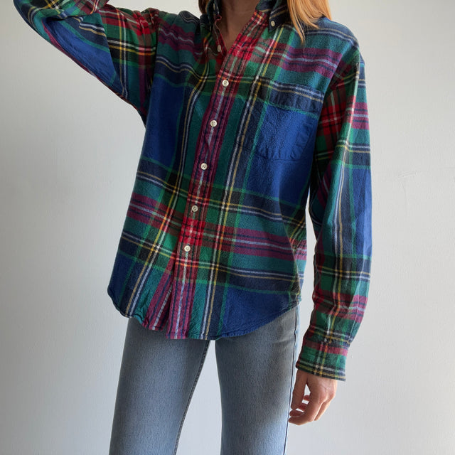 1990s Gap Plaid Smaller Size Dad Shirt