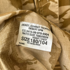 1999 Tan And Brown Camo British Military Jacket/Shirt