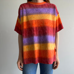 1990s Super Nineties Striped and Then Some Cotton T-Shirt