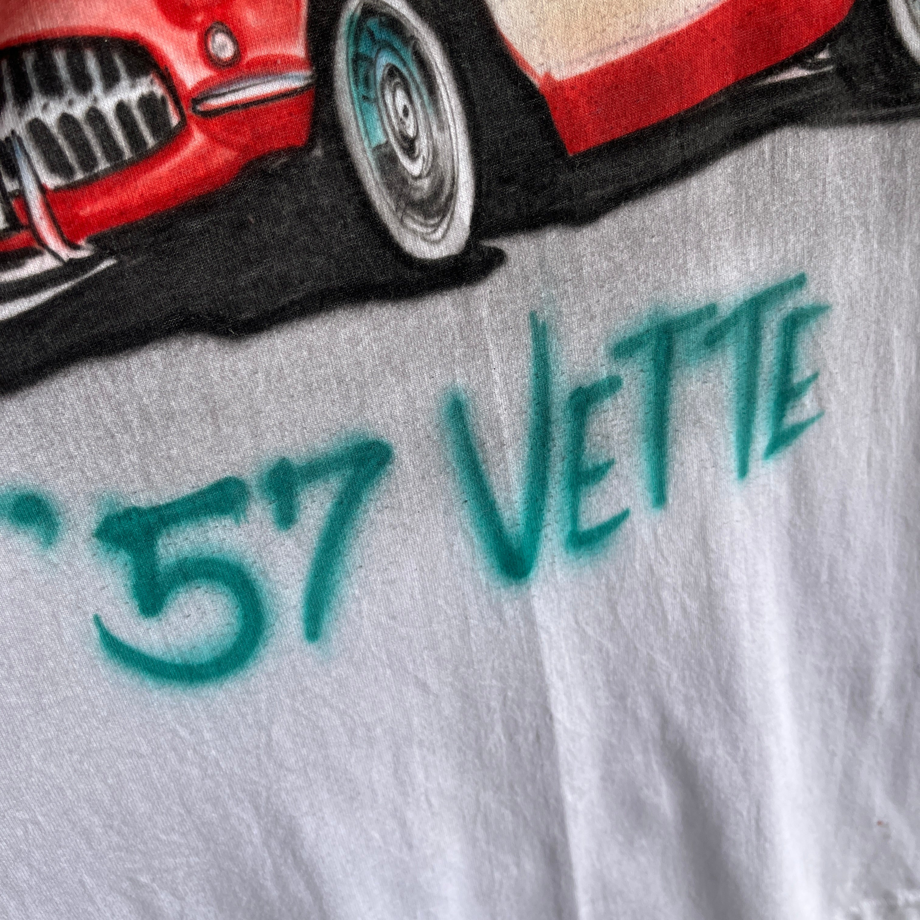 2000s DIY '57 Vette - Airbrush Corvette T-Shirt