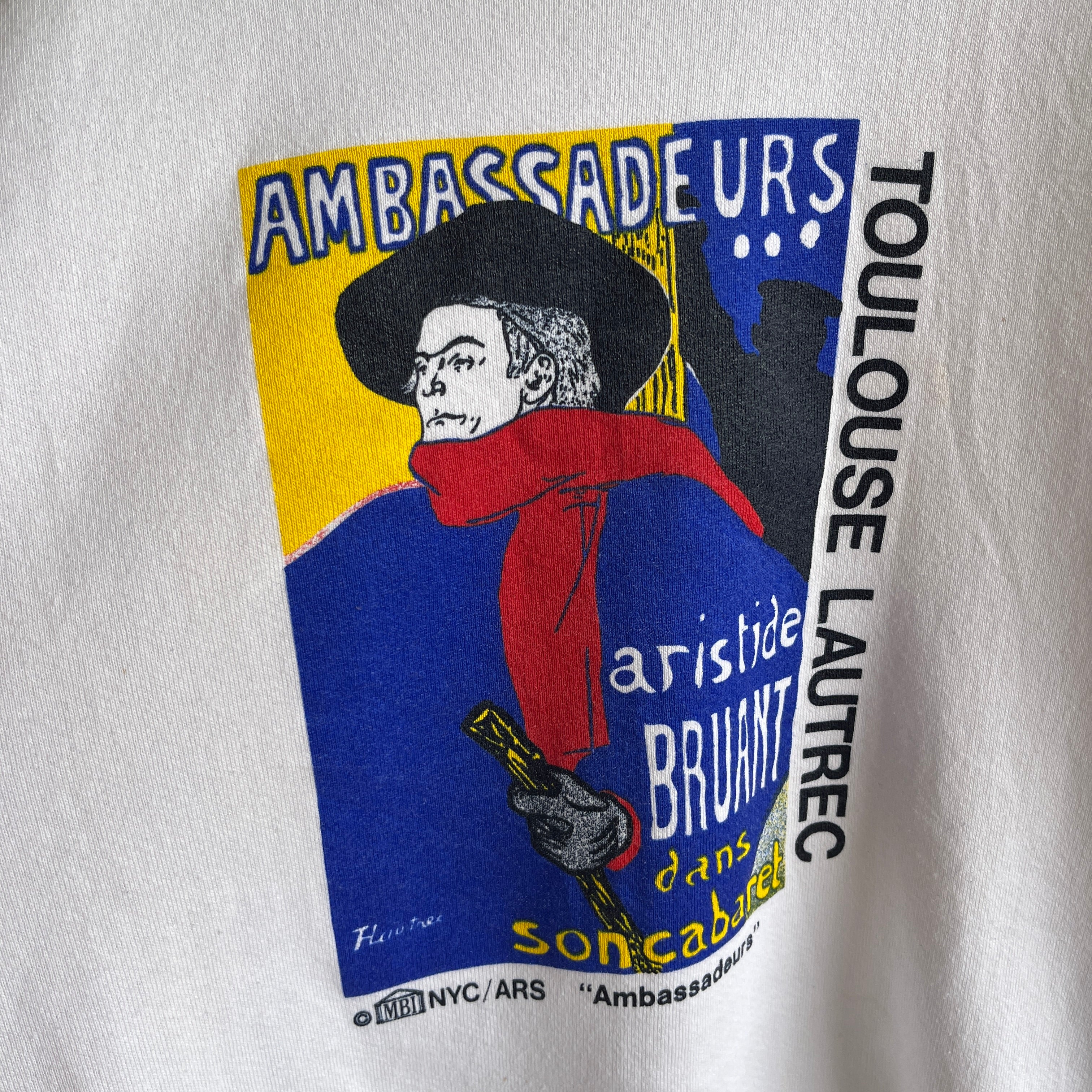 1980/90s Toulouse Lautrec FOTL Sweatshirt