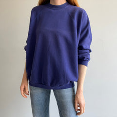 1980s Royal/Faded Navy Blue Raglan