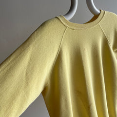 1980s Mellow Yellow Soft Stained Sweatshirt