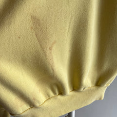 1980s Mellow Yellow Soft Stained Sweatshirt