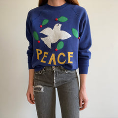1980s DIY Peace Sweatshirt - The Sweetest