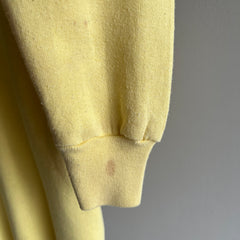 1980s Mellow Yellow Soft Stained Sweatshirt